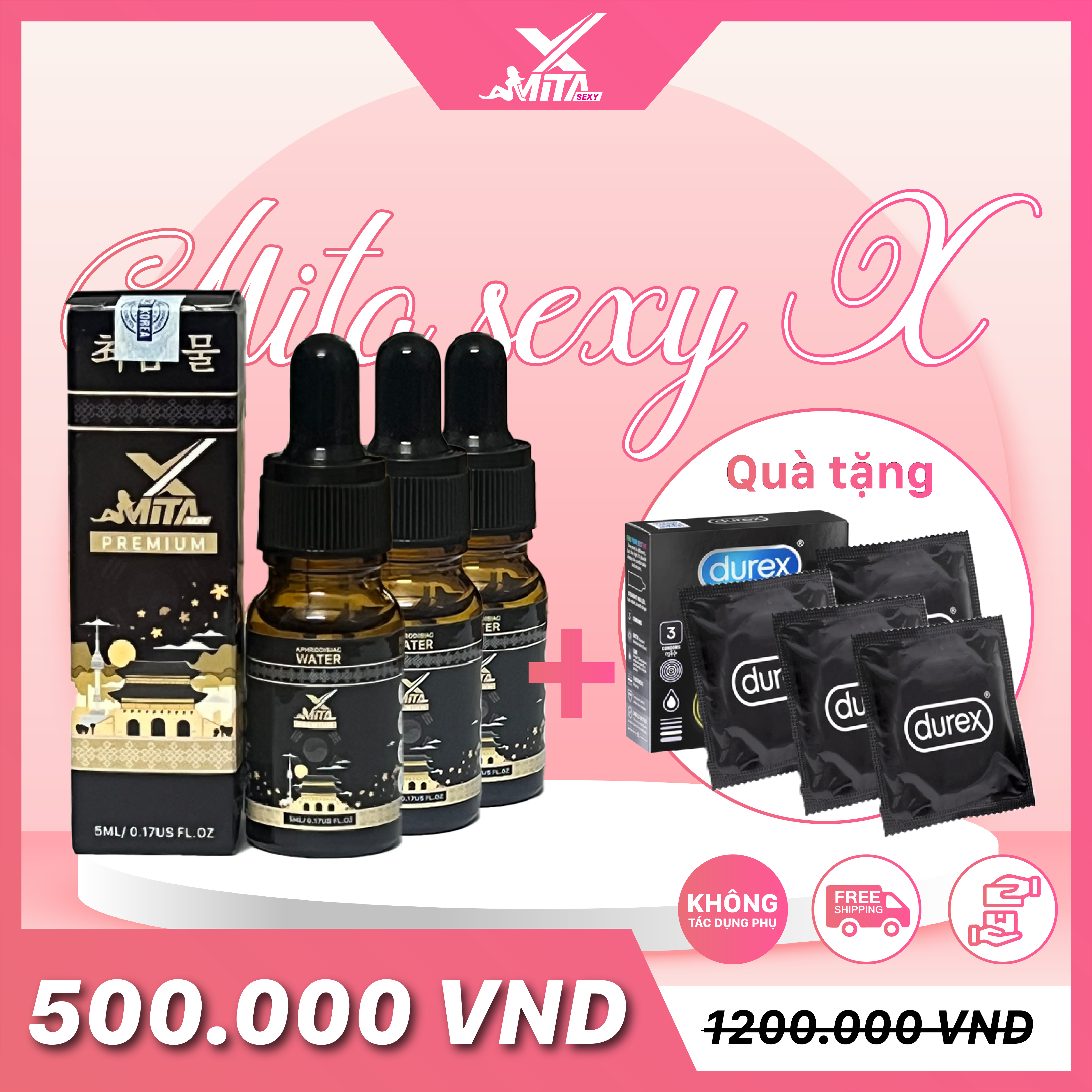 Combo Siêu Cấp 3 VIP + Tặng 4 BCS Durex Kéo Dài Thời Gian – Mita X ...